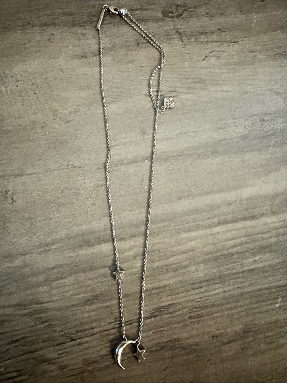 Kendra Scott Silver Moon & Star Pendant Necklace